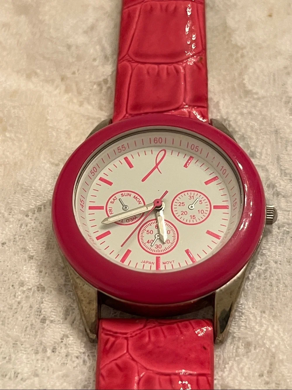 Pink Breast Cancer Awareness Watch